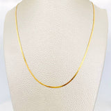Cadena Espejo 2.05 g / 15 3/4 in / 1.27 mm Oro Amarillo 18K