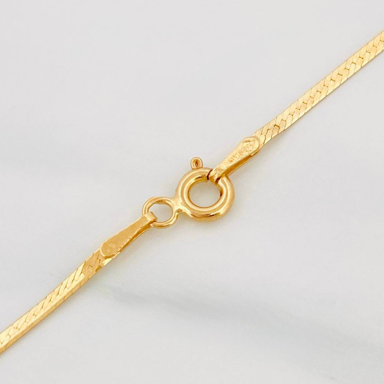 Cadena Espejo 2.35 g / 17 3/4 in / 1.45 mm Oro Amarillo 18K