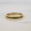 Half Eternity Ring 2.55g / T7 1/2 Yellow Gold 18K