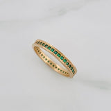 Half Eternity Ring 2.55g / T7 1/2 Yellow Gold 18K