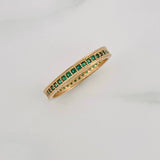 Half Eternity Ring 2.55g / T7 1/2 Yellow Gold 18K