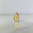 Pendant Oval Letter I 0.4gr / 1.8cm / Stamped Yellow Gold