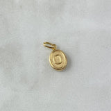 Pendant Letter O 0.55gr / 1.8cm / Stamped Yellow Gold