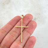 Dije Crúz Plana 2.25gr / 4.7cm / Oro 18K ©