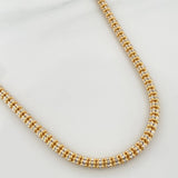 Ice Chain 31.75 g / 25 3/4 in / 3.6 mm Two-Tone Yellow White 18K Gold