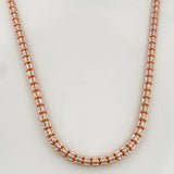 Ice Chain 22.8 g / 23 3/4 in / 3.15 mm Two-Tone White and Rose Gold 18K