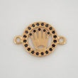 Herraje Corona 1.75 g / 3/4 in Oro Amarillo 18K