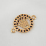 Herraje Corona 1.75 g / 3/4 in Oro Amarillo 18K