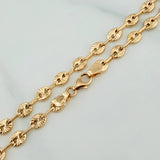 Diamond Cut Gc Anklet 3.7 g / 10 1/4 in / 9.2 mm 18K Yellow Gold
