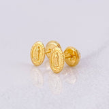 Topos Virgen de Guadalupe 0.55g / in / 6.7mm Oro Amarillo 18K