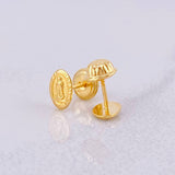 Topos Virgen de Guadalupe 0.5g / in / 6.7mm Oro Amarillo 18K
