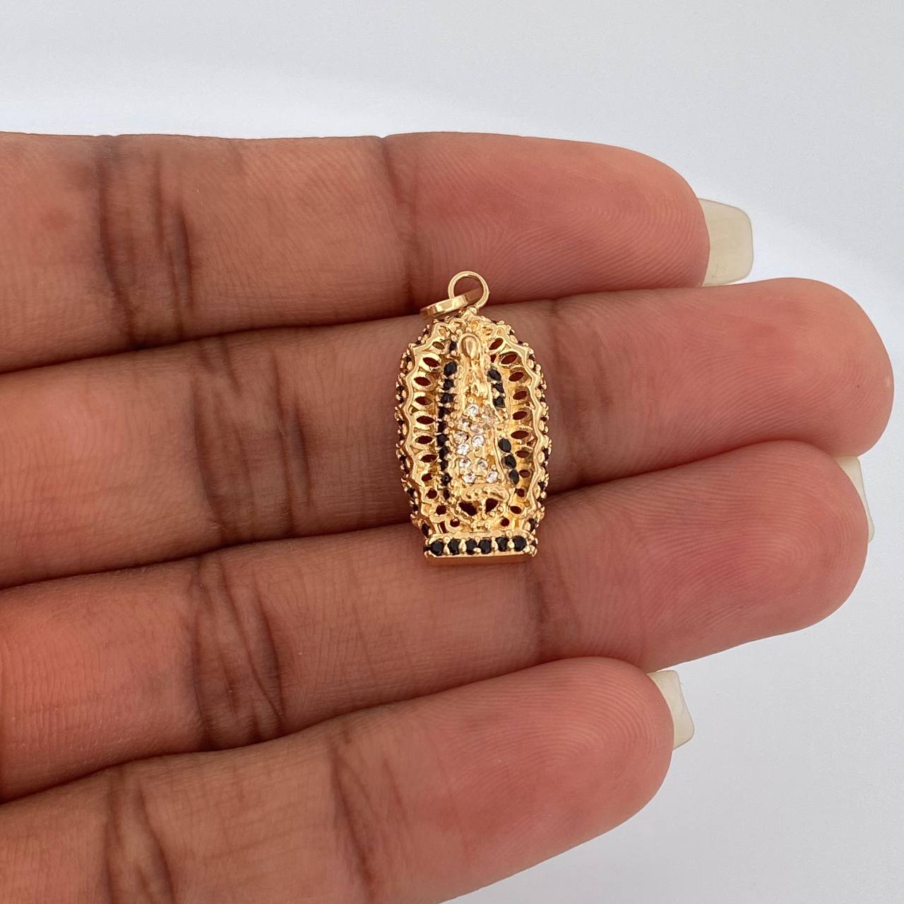 Dije Virgen Guadalupe 2.75gr / 1 in / Oro Amarillo 18K &