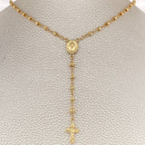 Rosario Virgen Milagrosa 5.8gr / 18 1/2 in / 2mm-3mm Oro Amarillo 18K $