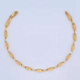 Pulso Rustico Barril Rayado 3.2gr / 8 1/4 in / 3.4mm Oro Amarillo 18K $