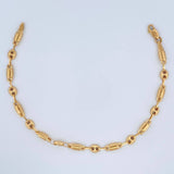 Pulso Rustico GC 3.55gr / 8 1/4 in / 4mm Oro Amarillo 18K $