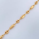 Pulso Rustico GC 3.55gr / 8 1/4 in / 4mm Oro Amarillo 18K $