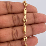 Pulso Rustico GC 3.55gr / 8 1/4 in / 4mm Oro Amarillo 18K $