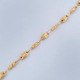 Pulso Rustico Corona 3.35gr / 8 1/2 in / 4mm Oro Amarillo 18K $