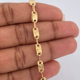 Pulso Rustico Tornillo 3.8gr / 8 1/4 in / 4mm Oro Amarillo 18K $