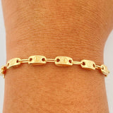 Pulso Rustico Tornillo 3.8gr / 8 1/4 in / 4mm Oro Amarillo 18K $