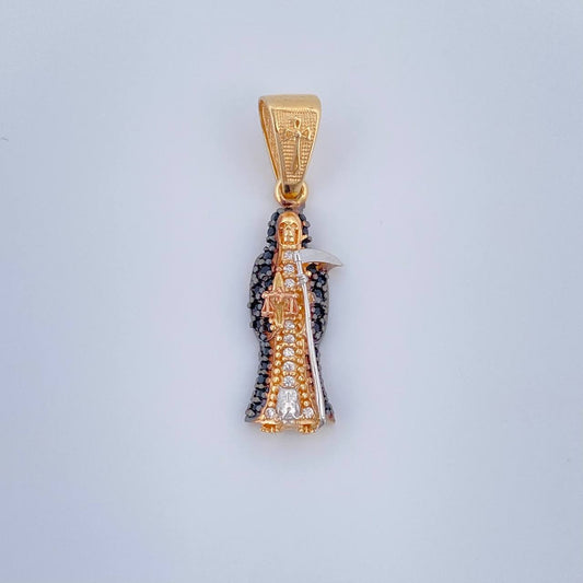 Dije Santa Muerte 2.6gr / 1 1/4 in / Tres Oros 18K %