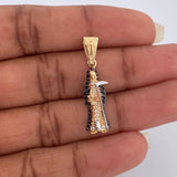 Dije Santa Muerte 2.6gr / 1 1/4 in / Tres Oros 18K %