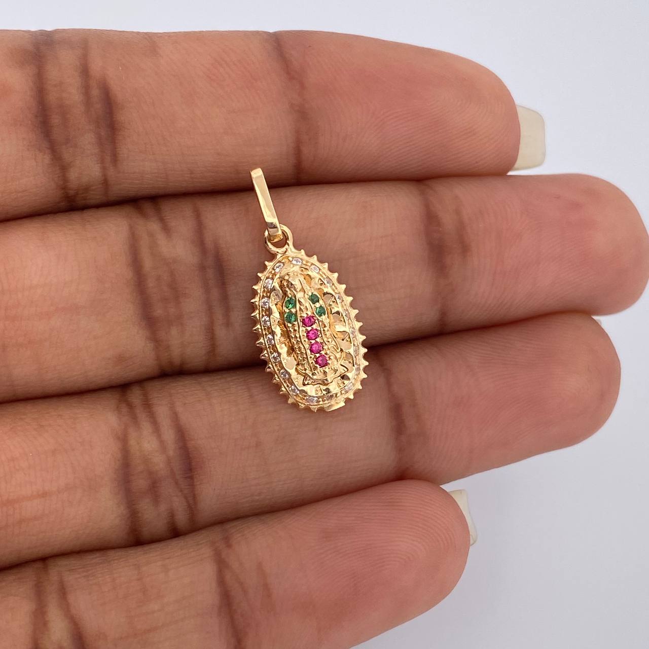 Dije Virgen de Guadalupe 1.5gr / 1 in / Oro Amarillo 18K %