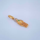 Dije San Judas Tadeo 1.15gr / 1 in / Dos Oros Amarillo Blanco 18K $