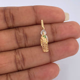 Dije San Judas Tadeo 1.05gr / 1 in / Dos Oros Amarillo Blanco 18K %