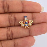 Herraje Pato Bolsa Dinero 1.65gr / 1/2 in / Dos Oros Amarillo Blanco 18K %