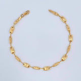 Pulso Rustico Corona 3.3gr / 8 1/2 in / 4mm Oro Amarillo 18K %