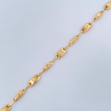 Pulso Rustico Corona 3.3gr / 8 1/2 in / 4mm Oro Amarillo 18K %