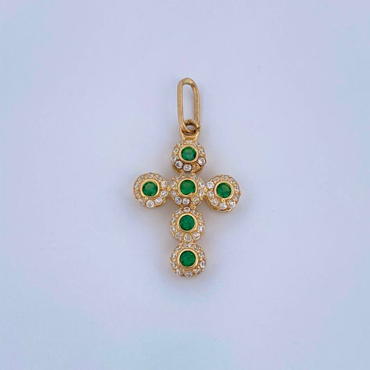 Dije Cruz Tupida 1.45gr / 1 in / Oro Amarillo 18K &