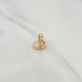 Candongas Carril 0.85 g / 1/2 in Oro Amarillo 18K