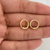 Candongas Carril 0.85 g / 1/2 in Oro Amarillo 18K