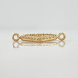 Herraje Corazón Diamantado 1 g / 3/4 in Oro Amarillo 18K