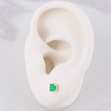Topos Cuatro Garras Esmeralda 47pts 0.7g / in / 4.2mm Oro Amarillo 18K
