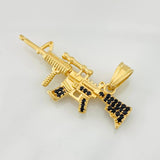 Dije Fusil 9.2g / 2 in Oro Amarillo 18K