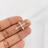 Dije Cruz 1.8g / 1 in Oro Amarillo 18K