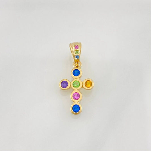 Dije Cruz Tupida 0.95g / 3/4 in Oro Amarillo 18K