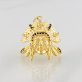 Pendant Indian 5.5g / 1 in Yellow Gold 18K