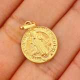 Dije San Benito 0.9gr / 3/4 in / Oro Amarillo 18K $