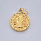 Dije San Benito 0.9gr / 3/4 in / Oro Amarillo 18K $