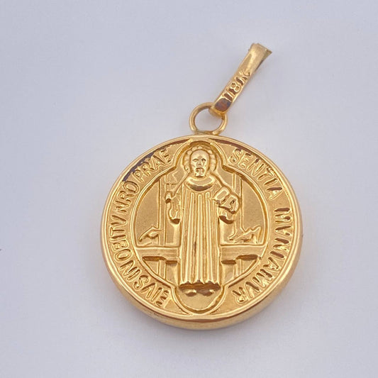 Dije San Benito 1.5gr / 3/4 in / Oro Amarillo 18K $