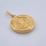 Dije San Benito 1.5gr / 3/4 in / Oro Amarillo 18K $