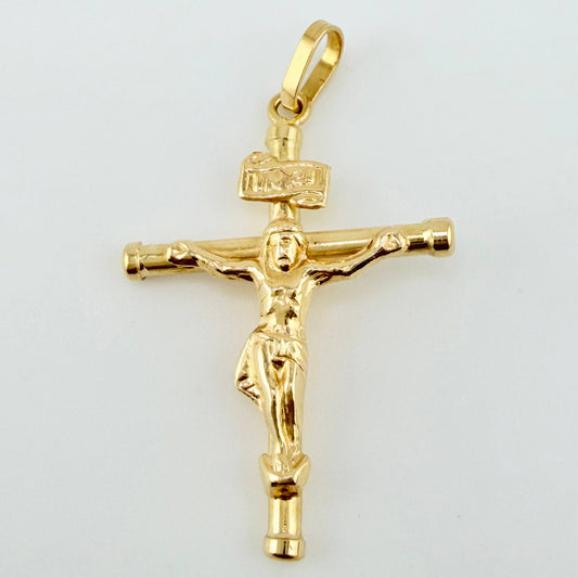 Dije Cristo Cruz 1.25gr / 1 1/4 in / Oro Amarillo 18K ©