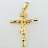 Dije Cristo Cruz 1.25gr / 1 1/4 in / Oro Amarillo 18K ©