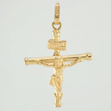 Dije Cristo Cruz 1.25gr / 1 1/4 in / Oro Amarillo 18K ©