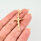 Dije Cristo Cruz 1.15gr / 1 3/4 in / Oro Amarillo 18K *