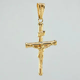 Dije Cristo Cruz 1.15gr / 1 3/4 in / Oro Amarillo 18K *
